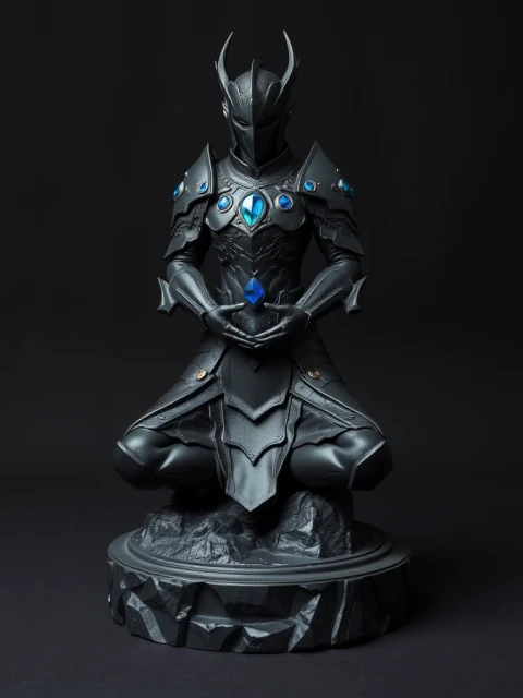 Страж Огненного Клейма Тёмное фэнтези — коллекционная 3D-фигурка