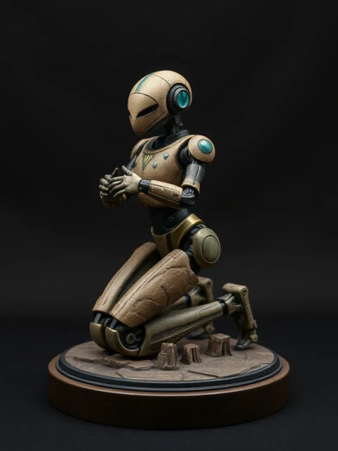 Робот Ржавого Пророчества Постапокалипсис — коллекционная 3D-фигурка