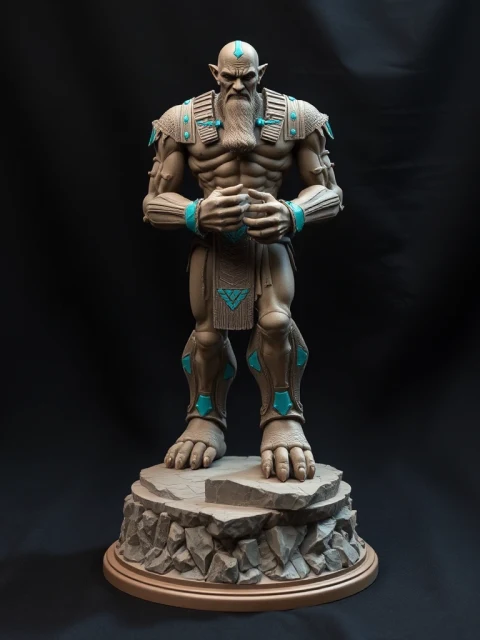 Титан Изумрудного Свода Постапокалипсис — коллекционная 3D-фигурка