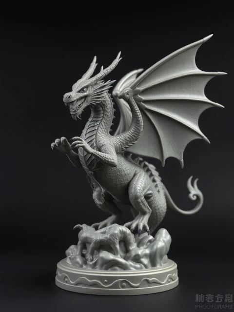 Дракон Громового Шага Постапокалипсис — коллекционная 3D-фигурка