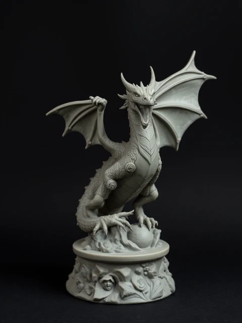 Дракон Древнего Пакта Постапокалипсис — коллекционная 3D-фигурка