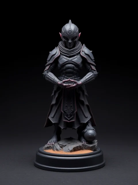 Воин Сломанных Звёзд Тёмное фэнтези — коллекционная 3D-фигурка