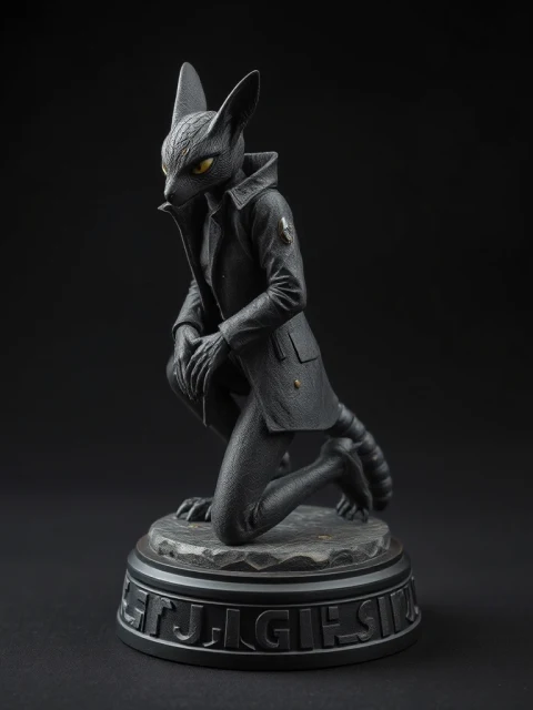 Кибер-детектив Космической Бездны Реализм — коллекционная 3D-фигурка