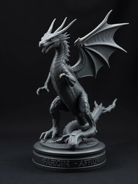 Дракон Изумрудного Свода Фэнтези — коллекционная 3D-фигурка