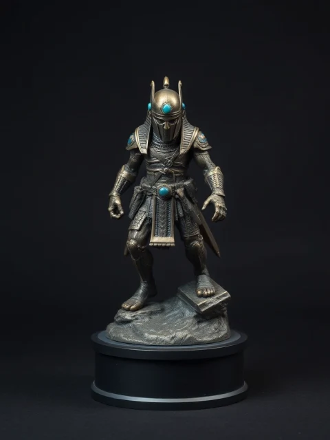Воин Кровавой Луны Постапокалипсис — коллекционная 3D-фигурка