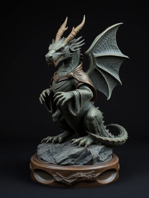 Дракон Лунного Затмения Постапокалипсис — коллекционная 3D-фигурка