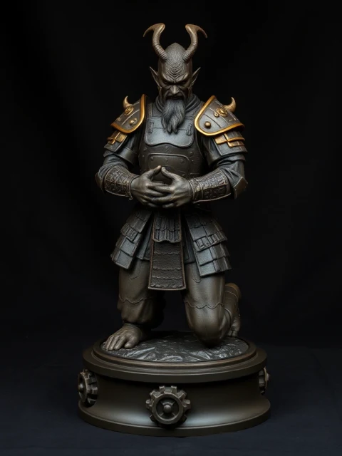 Берсерк Громового Шага Тёмное фэнтези — коллекционная 3D-фигурка