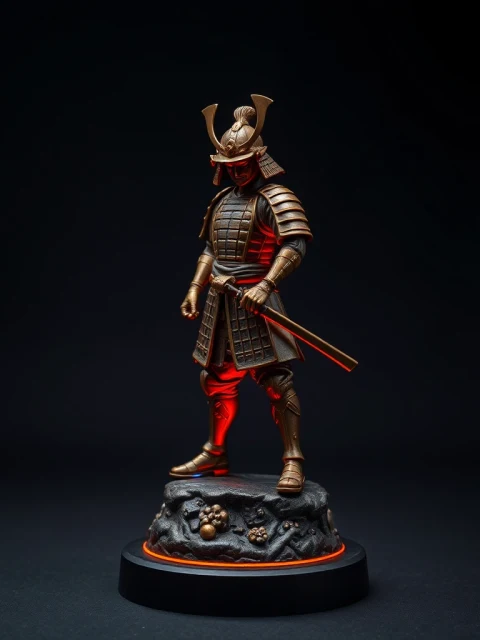 Самурай Багрового Прилива Аниме — коллекционная 3D-фигурка