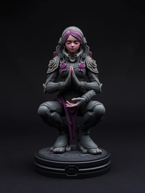 Меха-пилот Кровавой Луны Готика — коллекционная 3D-фигурка