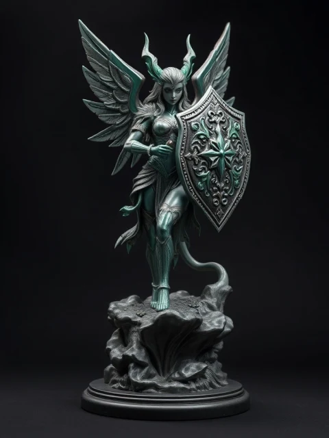 Валькирия Пепельного Трона Аниме — коллекционная 3D-фигурка