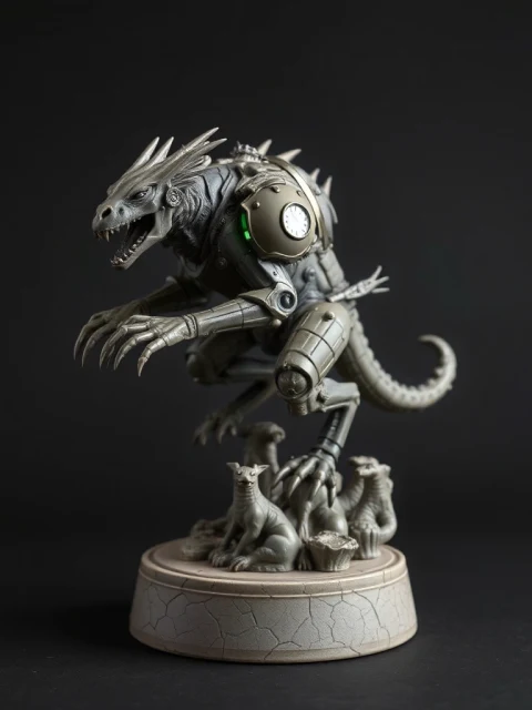 Зверь Туманного Предела Сай-фай — коллекционная 3D-фигурка