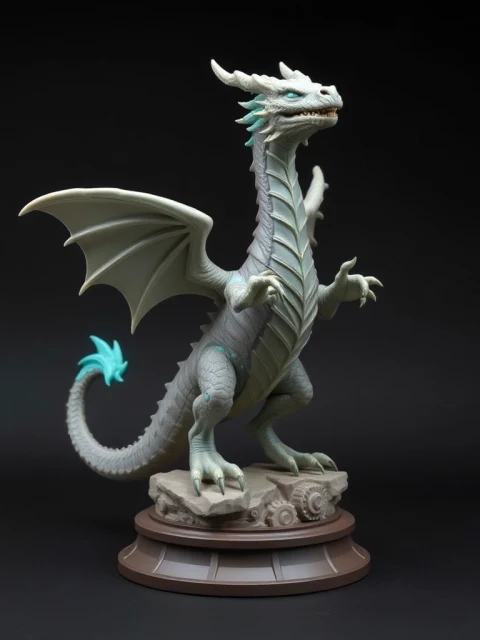 Дракон Полуночного Часа Реализм — коллекционная 3D-фигурка