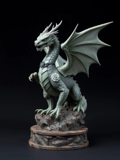 Дракон Змеиного Круга Аниме — коллекционная 3D-фигурка