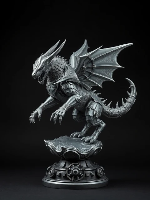 Зверь Лунного Затмения Тёмное фэнтези — коллекционная 3D-фигурка