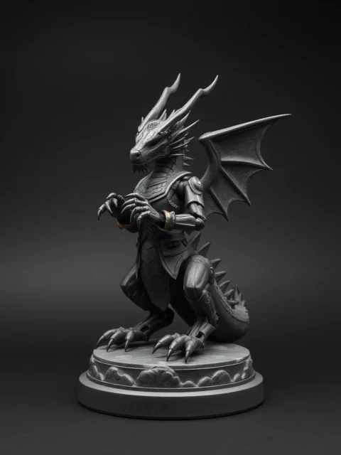 Дракон Дымного Ковчега Меха — коллекционная 3D-фигурка