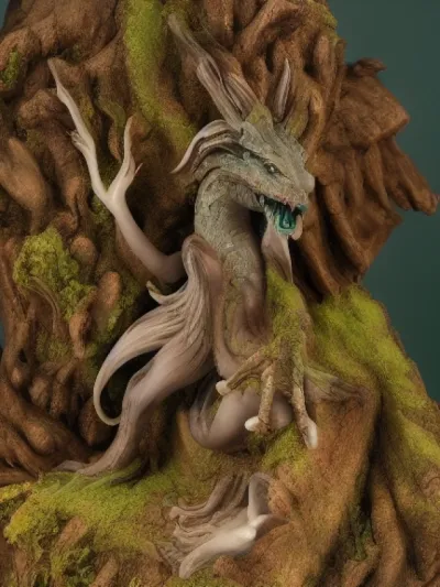 Дракон Кровавой Луны Реализм — коллекционная 3D-фигурка