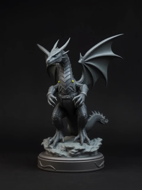 Дракон Древнего Пакта Тёмное фэнтези — коллекционная 3D-фигурка