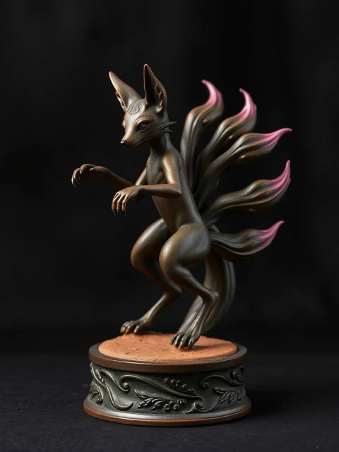 Кицунэ Космической Бездны Аниме — коллекционная 3D-фигурка