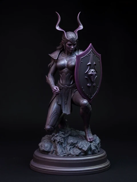 Валькирия Дымного Ковчега Нео-нуар — коллекционная 3D-фигурка