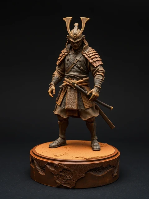 Самурай Древнего Пакта Фэнтези — коллекционная 3D-фигурка