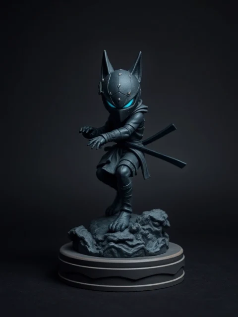 Ниндзя Ледяной Стали Постапокалипсис — коллекционная 3D-фигурка