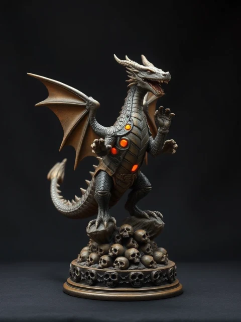 Дракон Багрового Прилива Аниме — коллекционная 3D-фигурка