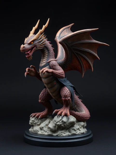 Дракон Древнего Пакта Аниме — коллекционная 3D-фигурка