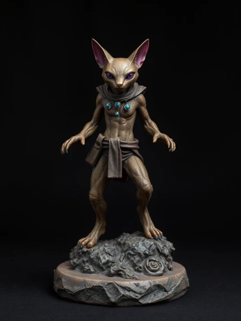 Кибер-детектив Сломанных Звёзд Этно-фэнтези — коллекционная 3D-фигурка